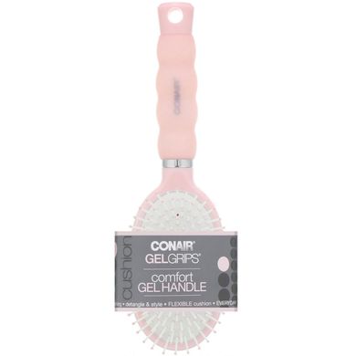 Масажний гребінець із зручною гелевою ручкою для легкого розчісування та укладання Conair (Gel Grips Comfort Gel Handle Detangle & Style Cushion Hair Brush) 1 шт