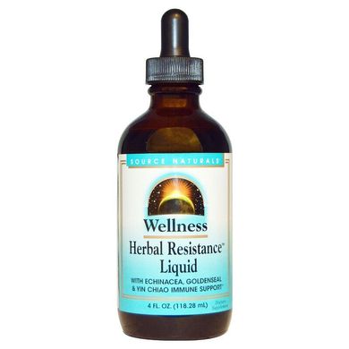 Зміцнення імунітету для вегетаріанців Source Naturals (Herbal Resistance Liquid Wellness) 118.28 мл