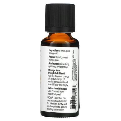 Апельсиновое масло Now Foods (Essential Oils Orange) 30 мл купить в Киеве и Украине