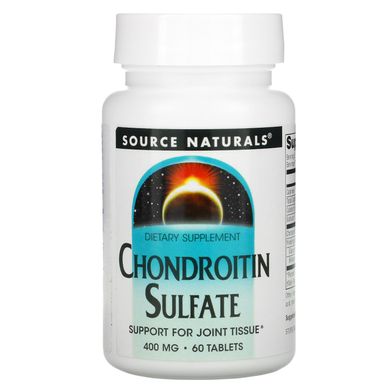 Хондроїтин сульфат Source Naturals (Chondroitin Sulfate) 400 мг 60 таблеток