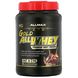 AllWhey Gold, 100% сывороточный протеин+ Премиум изолят сывороточного протеина, шоколад, ALLMAX Nutrition, 907 г фото