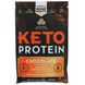 Keto Protein, кетогенное топливо, шоколад, Dr. Axe / Ancient Nutrition, 15 отдельных порционных пакетиков, 1,13 унц. (32 г) каждый фото