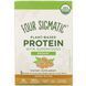 Протеїн на рослинній основі з суперпродуктом, арахісове масло, Plant-Based Protein with Superfoods, Peanut Butter, Four Sigmatic, 10 пакетів по 1,41 унції (40 г) кожен фото