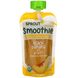 Смузи, персиковый банан с йогуртом, овощами и семенами льна, Smoothie, Peach Banana with Yogurt, Veggies & Flax Seed, Sprout Organic, 113 г фото