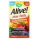 Мультивітаміни без заліза Nature's Way (Alive! Multi-Vitamin) 3 в день 90 таблеток фото