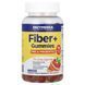 Клетчатка +, с пребиотиками и пробиотиками, вкус красного апельсина, Fiber +, Enzymedica, 60 жевательных конфет фото