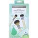 Набор Airbrush Complexion, EcoTools, 4 кисточки, 1 клин для макияжа, 1 стакан для хранения фото