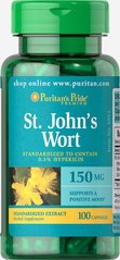 Стандартизований екстракт звіробою, St John's Wort Standardized Extract, Puritan's Pride, 150 мг, 100 капсул