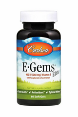 Вітамін Е Carlson Labs (E-Gems Elite) 400 МО 60 гелевих капсул