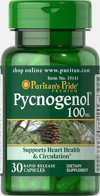 Пікногенол®, Pycnogenol®, Puritan's Pride, 100 мг, 30 капсул
