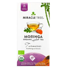 Miracle Tree, Органический суперпродуктовый чай Moringa, куркума, без кофеина, 25 чайных пакетиков, 1,32 унции (37,5 г) купить в Киеве и Украине