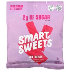 SmartSweets, Red Twists, ягодный пунш, 50 г (1,8 унции) купить в Киеве и Украине
