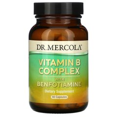 Вітаміни групи В з бенфотіаміна Dr. Mercola (Vitamin B Complex) 60 капсул