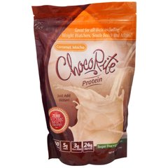 Протеїновий порошок Choco-Rite, Карамель Мокко Чистий Wt, HealthSmart Foods, Inc, 418 г