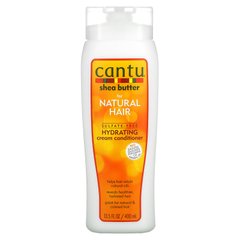 Cantu, Олія ши для натурального волосся, зволожуючий крем-кондиціонер без сульфатів, 13,5 рідких унцій (400 мл)