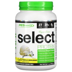 PEScience, Vegan Series, Select Protein, аромат ванілі, 26,7 унції (756 г)