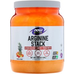 Аргінін для спортсменів тропічний пунш Now Foods (Arginine Stack Tropical Punch) 1 кг