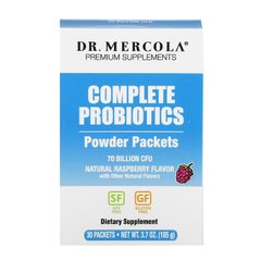 Пробиотики сухие вкус малины Dr. Mercola (Complete Probiotics) 30 пакетиков по 3.5 г купить в Киеве и Украине