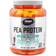 Гороховый протеин со вкусом шоколада Now Foods (Pea Protein) 907 г купить в Киеве и Украине
