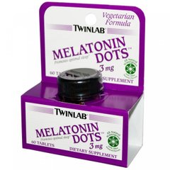 Мелатонін Twinlab (Melatonin Dots) 3 мг 60 таблеток