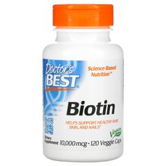 Биотин Doctor's Best (Biotin) 10000 мкг 120 капсул купить в Киеве и Украине