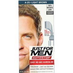 Чоловіча фарба для волосся Autostop, відтінок світло-коричневий A-25, Just for Men, 35 г