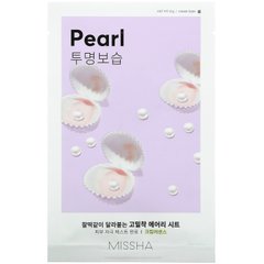 Missha, Тканинна маска Airy Fit Beauty Sheet Mask, Pearl, 1 лист, 19 г