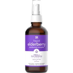 Рідкий комплексний спрей з бузини самбука, Liquid Elderberry Sambucus Complex Spray, Sports Research, 1040 мг, 60 мл