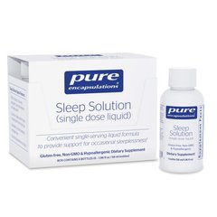 Витамины для сна Pure Encapsulations (Sleep Solution Single Dose Liquid) 6 бутылочек по 58 мл купить в Киеве и Украине
