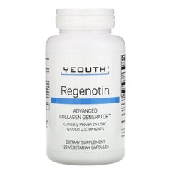 Регенотін, вдосконалений генератор колагену, Yeouth, 120 вегетаріанських капсул