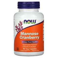 Манноза і Журавлина Now Foods (Mannose Cranberry) 90 капсул