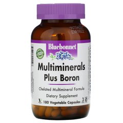 Мультимінерали з бором Bluebonnet Nutrition (Multiminerals Plus Boron) 180 капсул