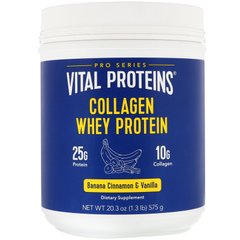 Колаген сироваткового протеїну Vital Proteins (Collagen Whey Protein) зі смаком банана кориці і ванілі 575 г