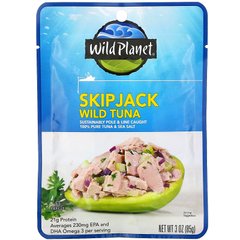 Дикий тунец, Skipjack Wild Tuna, Wild Planet, 85 г купить в Киеве и Украине