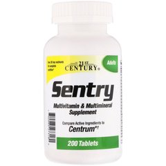 Sentry, мультивітаміни і мультимінеральна доповнення, 21st Century, 200 таблеток