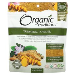 Organic Traditions, Порошок куркуми, 7 унцій (200 г)