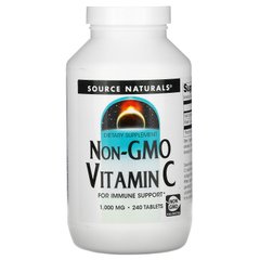 Вітамін С без ГМО, Non-GMO Vitamin C, Source Naturals, 1000 мг, 240 таблеток