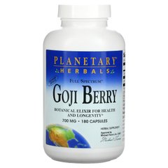 Экстракт Годжи Planetary Herbals (Goji Berry) 700 мг 180 капсул купить в Киеве и Украине