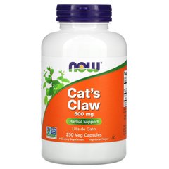 Кошачий коготь Now Foods (Cat's Claw) 500 мг 250 капсул купить в Киеве и Украине