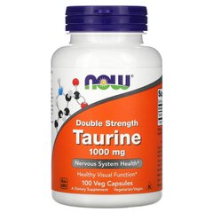 Таурин Now Foods (Double Strength Taurine) 1000 мг 100 капсул купить в Киеве и Украине