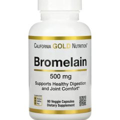Бромелайн California Gold Nutrition (Bromelain) 500 мг 90 вегетарианских капсул купить в Киеве и Украине