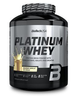 Протеин Platinum Whey BioTech 2 кг Мороженое бурбон ваниль купить в Киеве и Украине