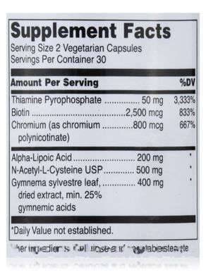 Витамины для контроля сахара в крови Douglas Laboratories (Glucoset) 60 вегетарианских капсул купить в Киеве и Украине