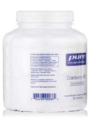 Журавлина Pure Encapsulations (Cranberry NS) 180 капсул