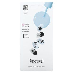Edgeu, Perfect Gel Nail Wraps, ENA 446 Rock Chic Neon Glow, 19 Piece Set купить в Киеве и Украине