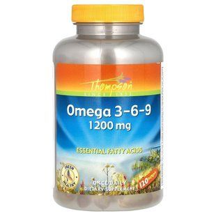 Omega 3-6-9, Thompson, 120 gel capsules