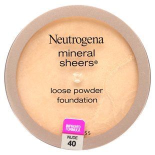 Neutrogena, Mineral Sheers, Loose Powder Foundation, Nude 40, 0.19 oz (5.5 g)