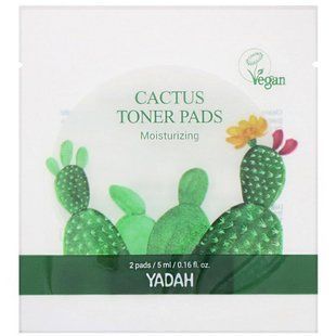 Toner sponges, cactus, Yadah, 20 pcs.