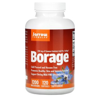 Масло огуречника Jarrow Formulas (Borage) 1200 мг 120 капсул купить в Киеве и Украине