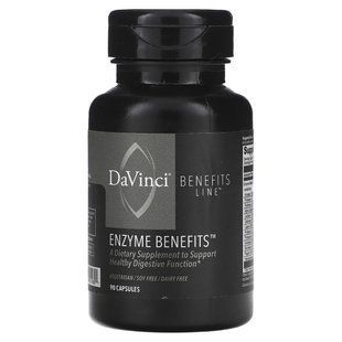 DaVinci Laboratories of Vermont, Enzyme Benefits, 90 капсул